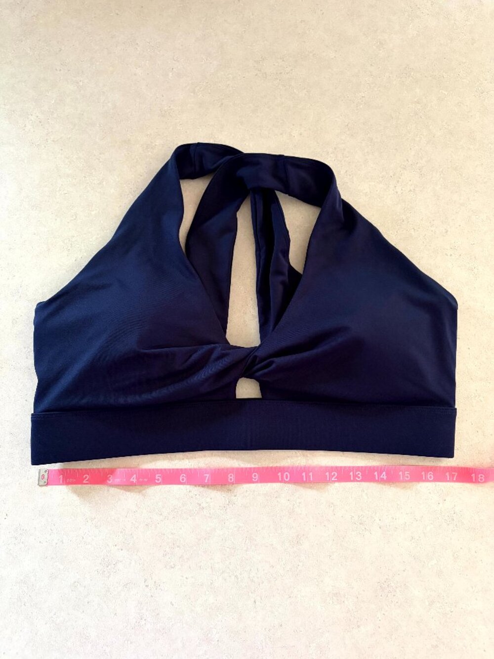NWOT Fabletics Women's Sports Bra Oasis Twist Size 2X Navy Blue Padded